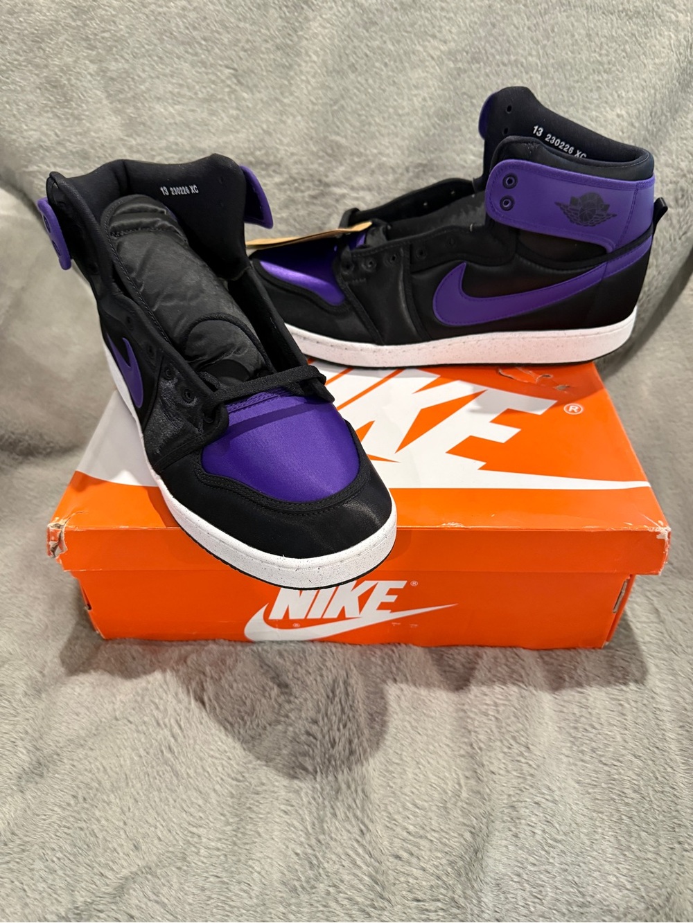 Nike Air Jordan 1 Retro AJKO Field Purple Satin Men’s 13 DO5047-005 New In Box - Picture 11 of 12